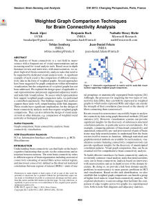 Weighted Graph Comparison for Brain Connectivity Analysis