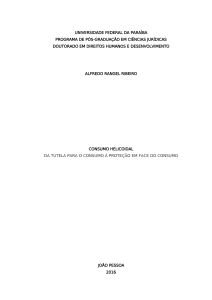 Tese Doutoral: Consumo Helicoidal e Prote&ccedil;&atilde;o Ambiental