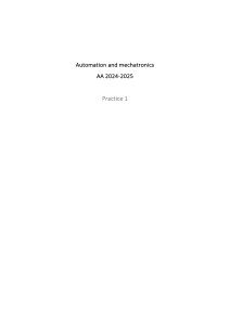 Automation and Mechatronics Practice Problems