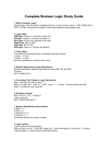 Boolean Logic Study Guide: Fundamentals, Gates, Truth Tables, & Circuits