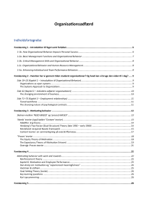 Organisationsadf&aelig;rd: L&aelig;rebog om Motivation, Ledelse og Struktur