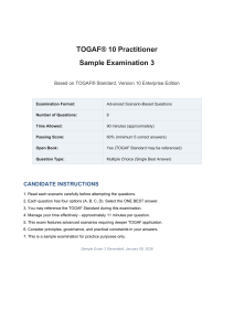 TOGAF 10 Practitioner Sample Exam 3