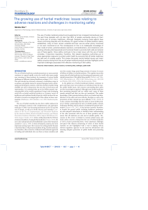 Herbal Medicine Safety: Adverse Reactions & Monitoring Challenges