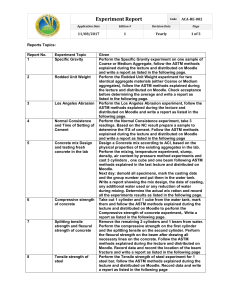 Experiment Report: Civil Engineering Lab Tests (ASTM Methods)