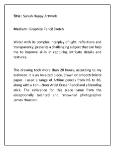 Splash Happy Artwork: Graphite Pencil Sketch of Water