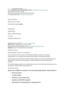 Organizational Information Request: Square Group Business Practices