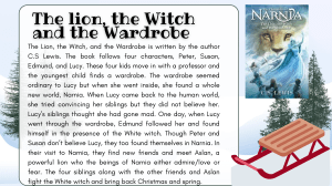 The Lion, the Witch and the Wardrobe Summary