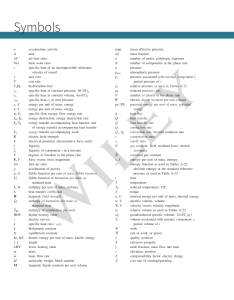 Thermodynamics Symbols & Definitions
