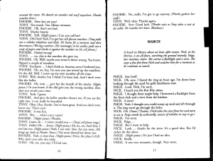 MARCH Play Script Scene Analysis