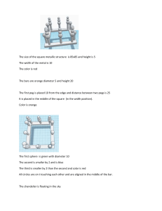 3D Model Description: Geometric Shapes and Colors