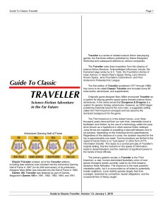 Guide to Classic Traveller RPG