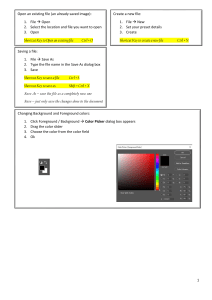 Photoshop Tutorial: Basic Tools & Operations