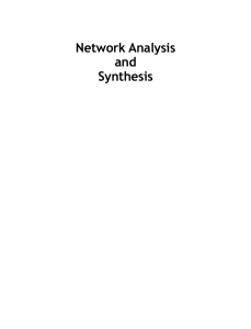 Network Analysis and Synthesis Textbook by Ravish R. Singh