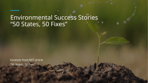 50 States, 50 Environmental Success Stories
