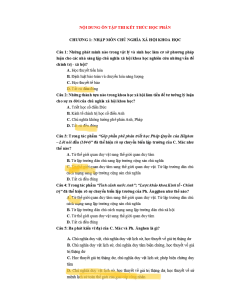 Vietnamese Social Science Exam Review: Multiple Choice Questions