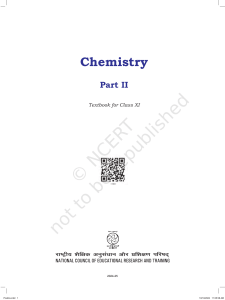 Chemistry Part II Textbook for Class XI
