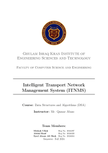ITNMS Project Report: Data Structures and Algorithms