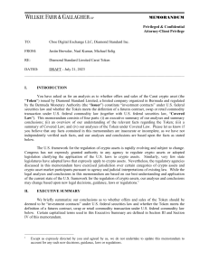 Legal Analysis: Carat Token - Securities & Commodity Law