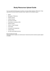 Study Resources Upload Guide