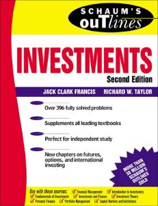 Schaum's Outlines: Investments Second Edition