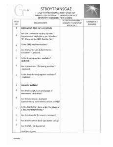 Saudi Aramco Internal Audit Checklist Shabab-2 Pipeline Project