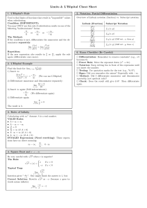 Computing Limits: Indeterminate Forms & L'Hôpital's Rule