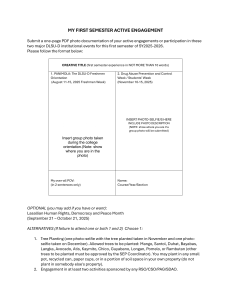 DLSU-D First Semester Active Engagement Form