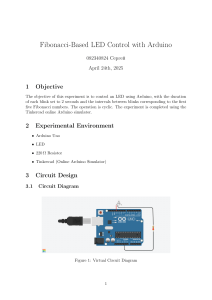 Fibonacci LED Control with Arduino Tutorial
