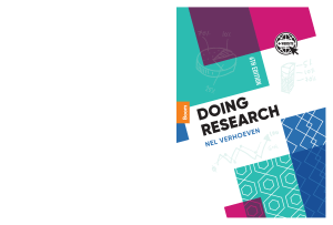 Doing Research 6th Edition Textbook by Nel Verhoeven