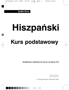 Hiszpański Kurs podstawowy - Audio Kurs Edgard