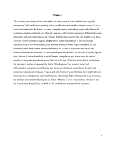 Numerical Methods for Engineering, Science, Math Undergraduates