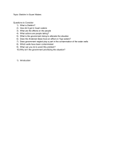 Dieldrin in Guam Waters: Environmental Study Guide