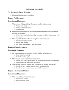 Motivational Interviewing Guide: Healthy Habits & Goal Setting