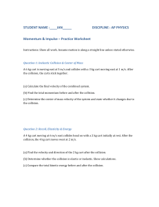 AP Physics Momentum & Impulse Practice Worksheet