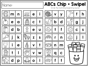 ABCs Chip + Swipe! Zeszyt ćwiczeń do nauki dźwięk&oacute;w początkowych