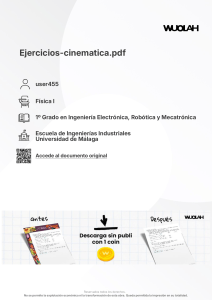 Ejercicios de Cinem&aacute;tica - F&iacute;sica I