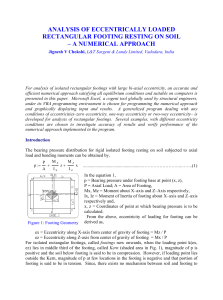 Analysis of Eccentrically Loaded Rectangular Footing on Soil: Numerical Approach