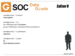 ZaCon V: Building a Data Diode with Open Source