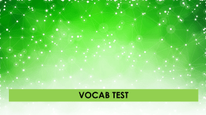 Business Vocabulary Test & Corporate Culture Workbook