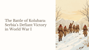 Battle of Kolubara: Serbia's Defiant WWI Victory