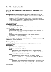 Normative Policy Analysis Methodology - Robert & Zeckhauser