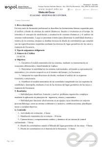 S&iacute;labo: Curso de Sistemas de Control en ESPOL