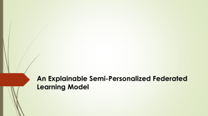 Explainable Semi-Personalized Federated Learning Model