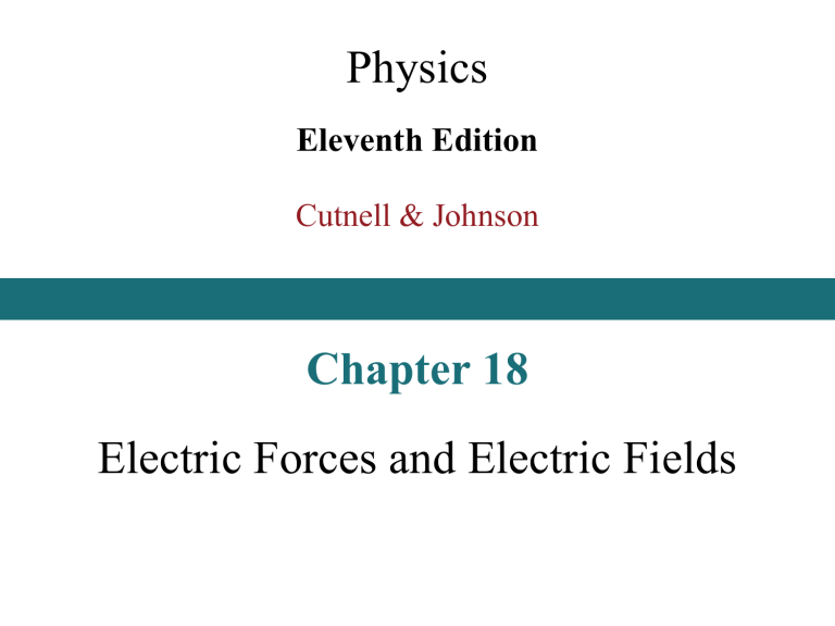 Physics: Electric Forces and Fields