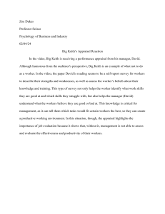 Big Keith's Appraisal Reaction: Performance Evaluation in Business