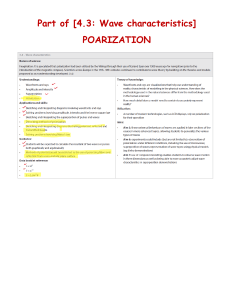 Physics: Wave Characteristics - Polarization