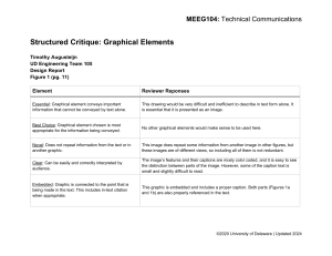 Structured Critique: Graphical Elements in Technical Communications