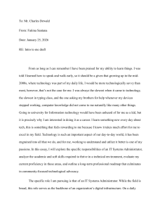 Career Essay: IT Systems Administrator Journey