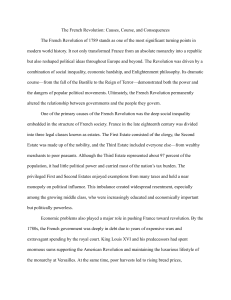 The French Revolution: Causes, Course, and Consequences