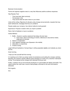 Business Communication: Framing Negative News